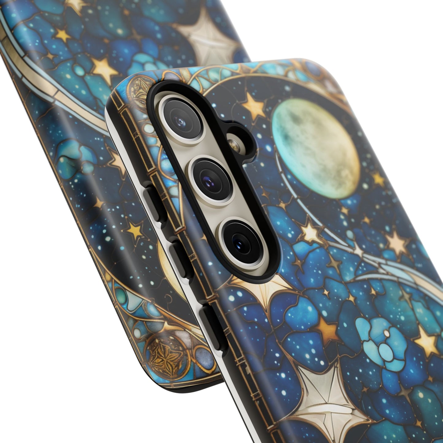 Boho Starry Night Stained Glass Artistry Phone Cover