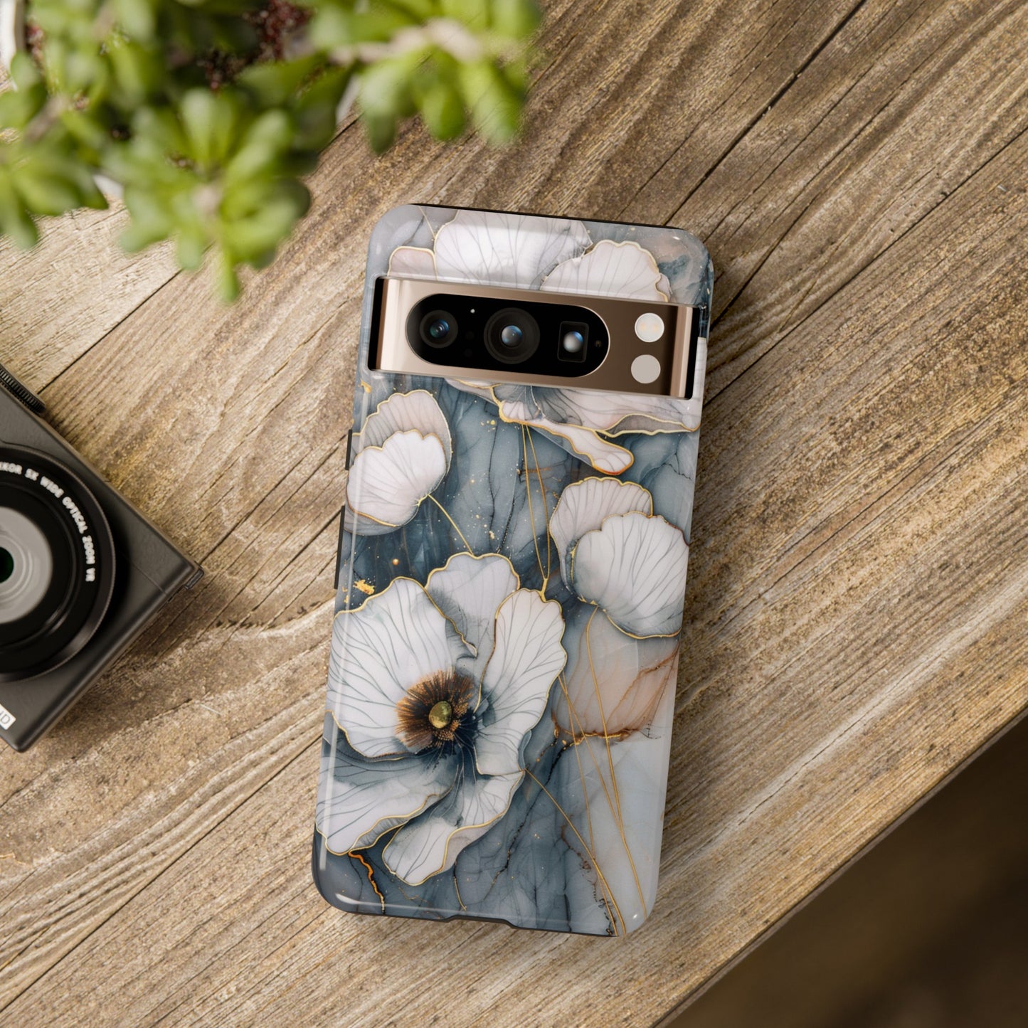 Flowers and Gold Phone Case