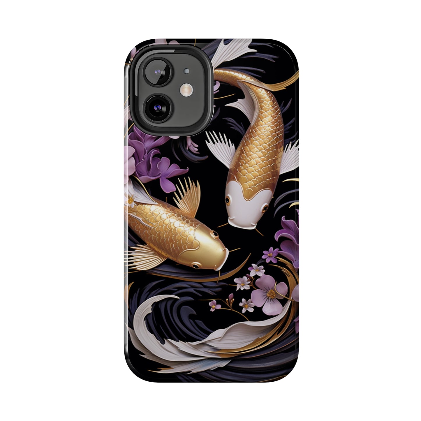 Graceful Flow: Koi Fish Inspired | Japanese Art Masterpiece iPhone Case