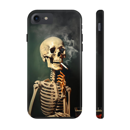 Smoking Skull iPhone Case | Edgy Style with a Mysterious Vibe for iPhone 11, 12, 13, 14, SE 2020 & Mor