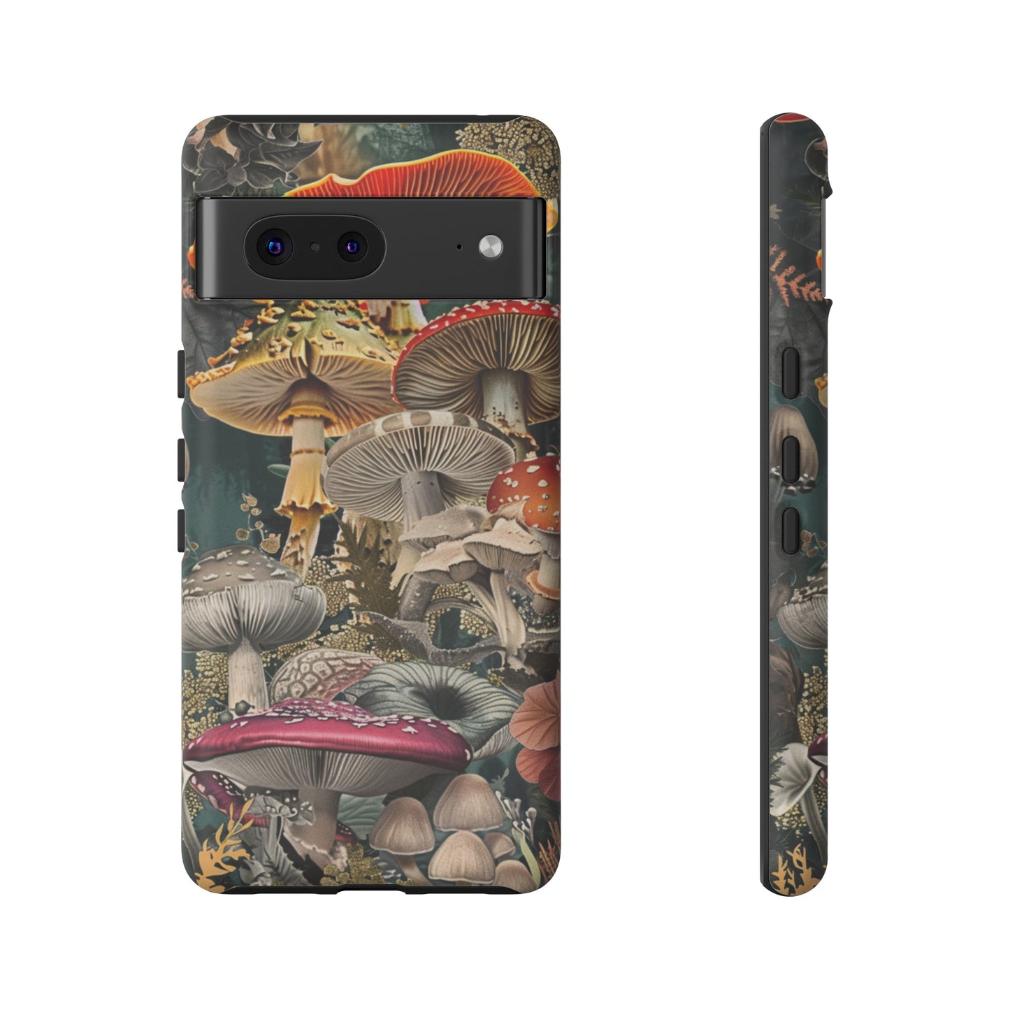 Vintage Illustration Mushroom Collage Phone Case