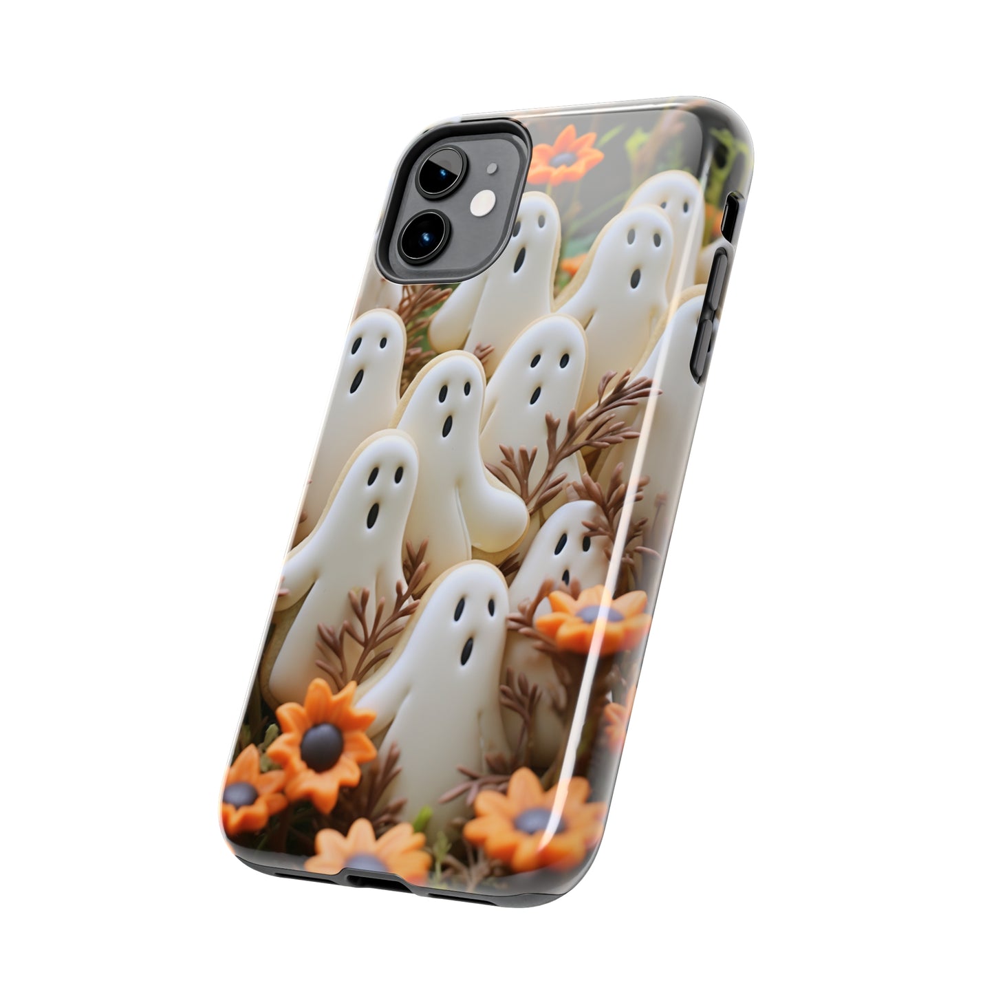 Sweet Spook: Cute Halloween Cookie Ghost | Adorable & Festive Accessory for iPhone Models 11 through 14 Pro Max