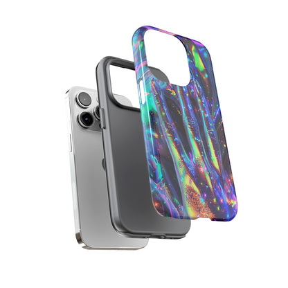 Marbled opalescent Holographic Print Phone Case