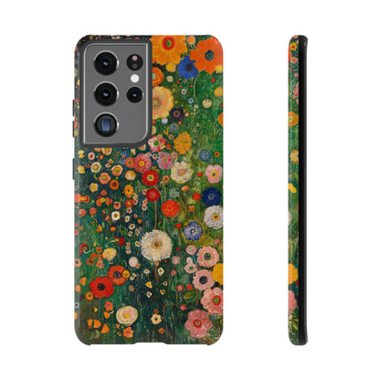 Gustav Klimt Style Flower Garden Painting Phone Case