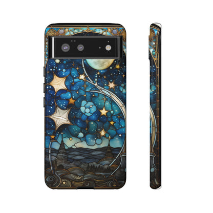 Boho Starry Night Stained Glass Artistry Phone Cover