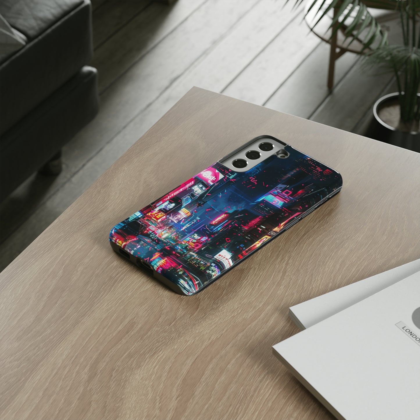 Cyberpunk Tokyo Cityscape Phone Case