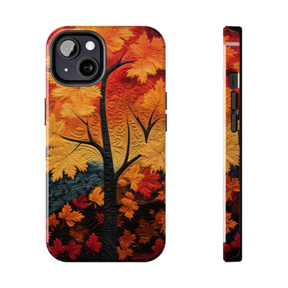 Autumn Forest Embroidered iPhone Case