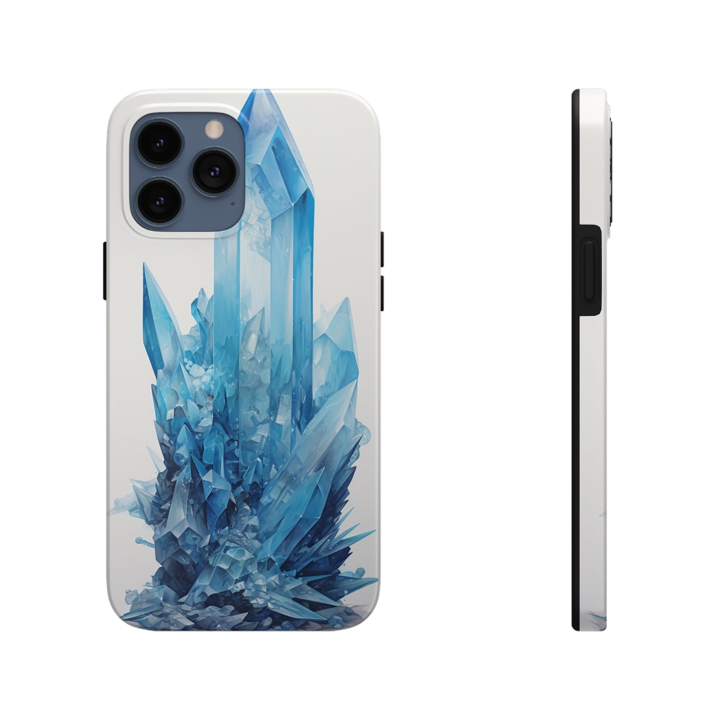 Healing Blue Crystal iPhone Case | Embrace Calmness and Serenity in a Stylish Package