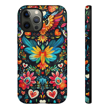 Floral Explosion Magic Hearts Phone Case