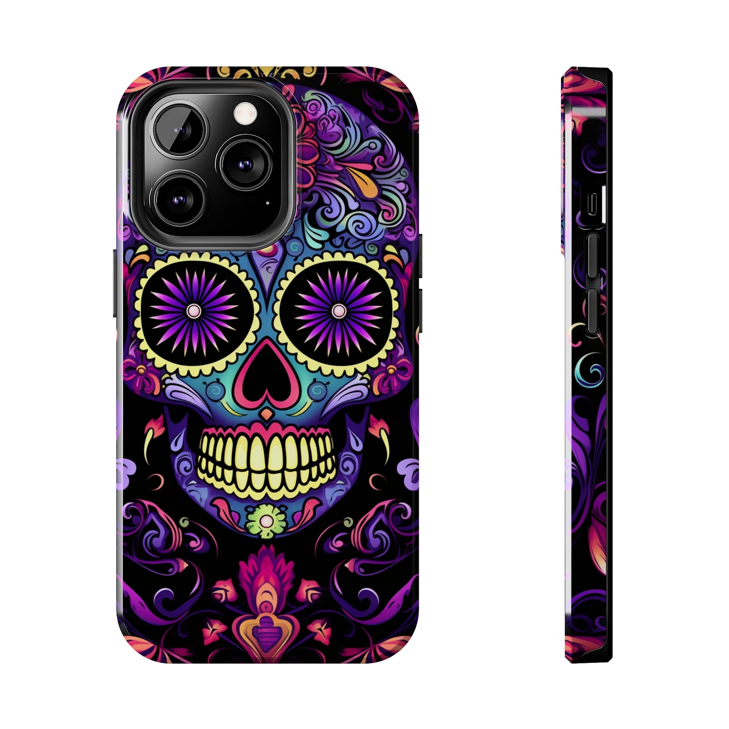 Sugar Skull iPhone Case | Dia de los Muertos Tough Case for iPhone 11, 12, 13