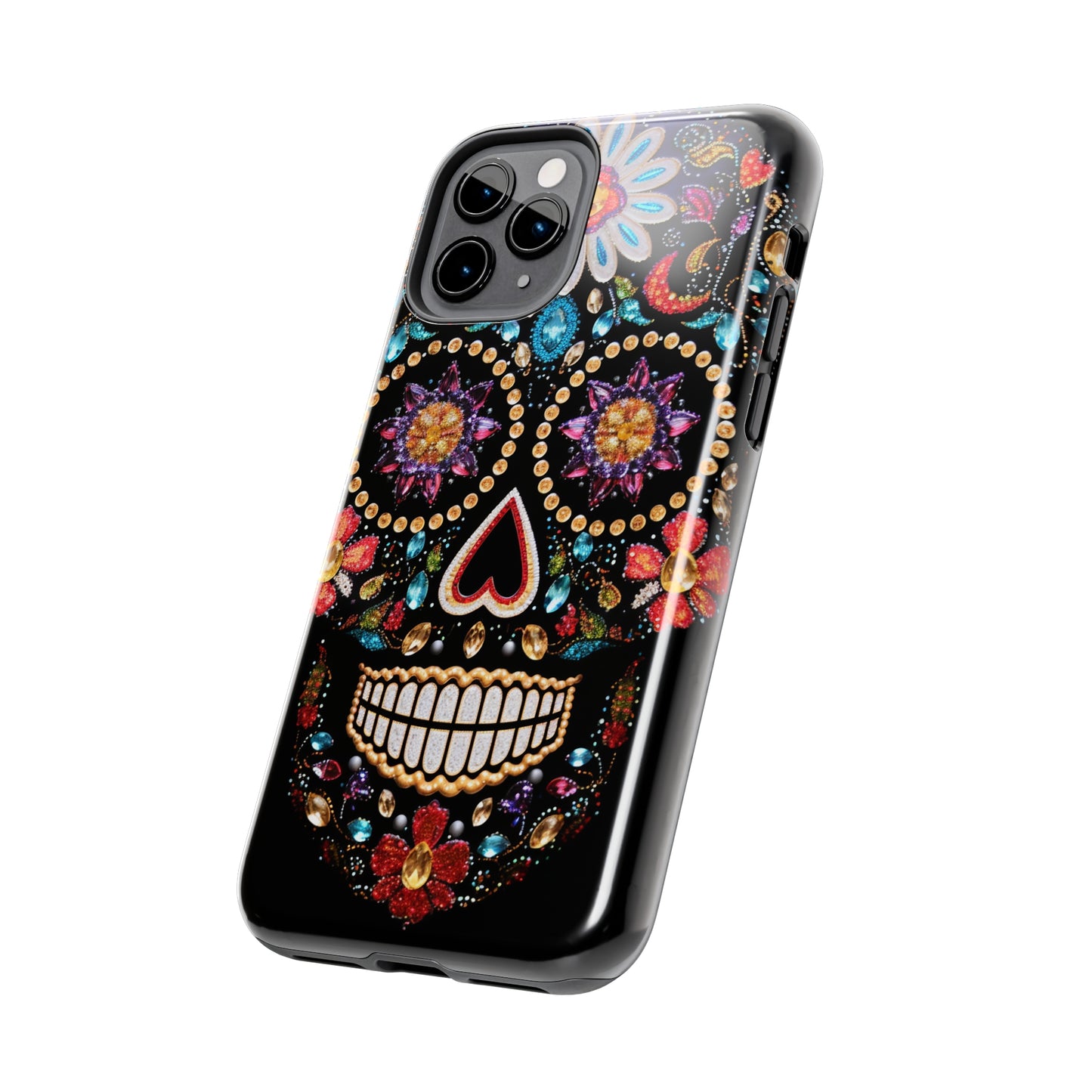 Sugar Skull iPhone Case | Dia de los Muertos Design for Apple iPhone | Halloween Aesthetic