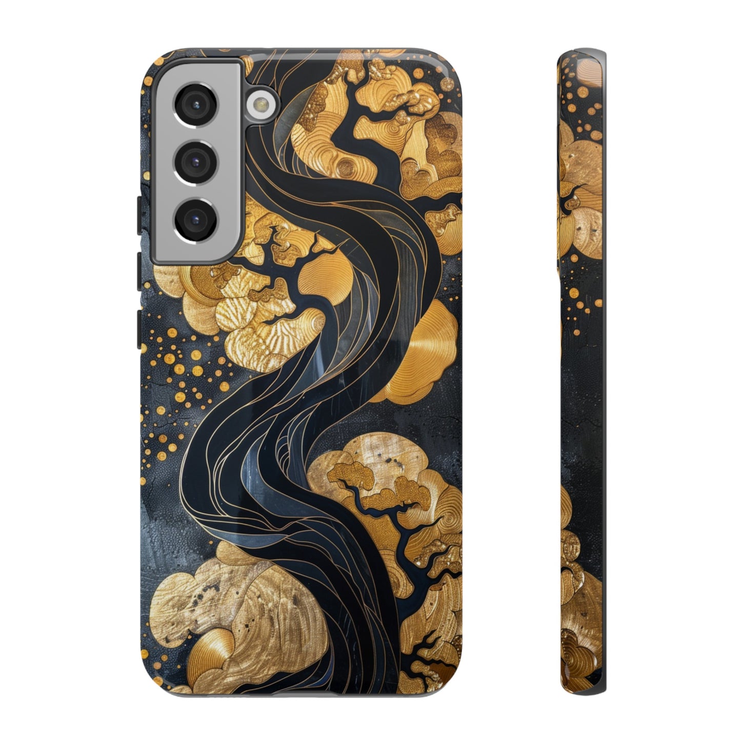 Gold and Silver Tree of Life Design Phone Case