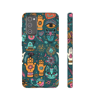 Kabbalistic Kitty Talisman Collage Phone Case