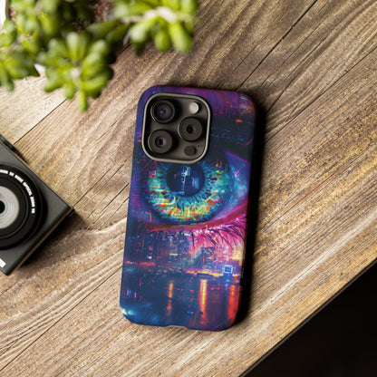 Eye of the Beholder Cyberpunk Art Phone Case