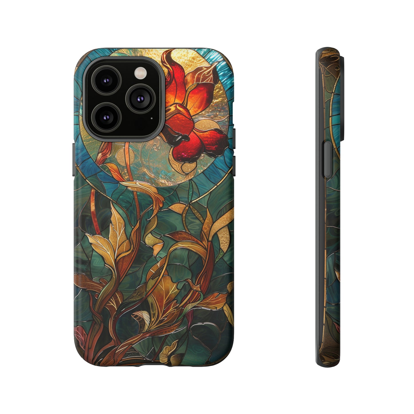 Art Nouveau Floral Full Moon Phone Case