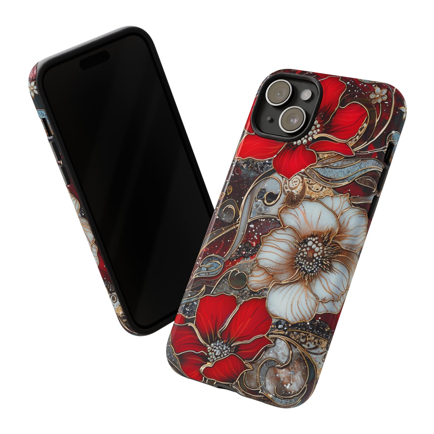 Stained Glass Floral Paisley Explosion Phone Case