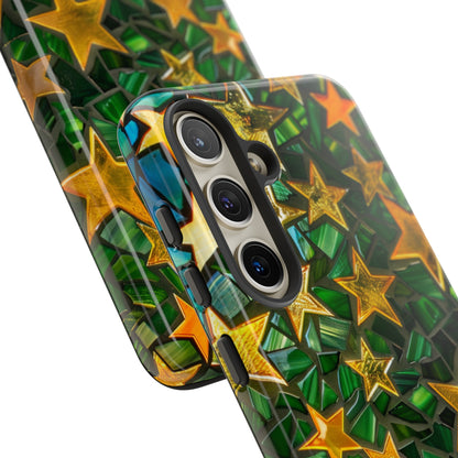 Green Celestial Stained Glass Mosaic Phone Case