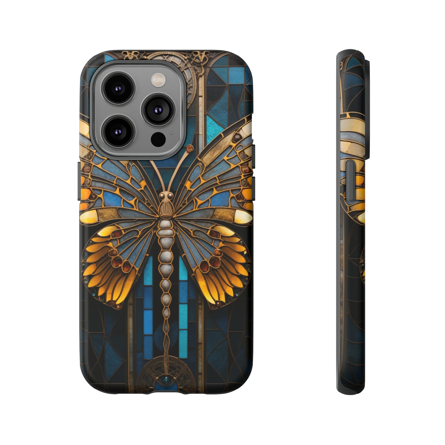 Stained Glass iPhone Butterfly Floral Aesthetic Art Nouveau