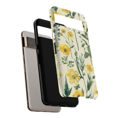 Floral Sage Yellow Wildflower Phone Case