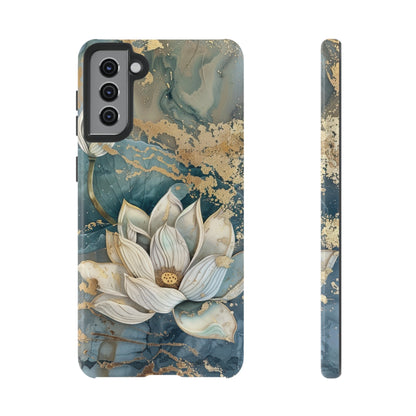 Zen Lotus Gold Floral Phone Case