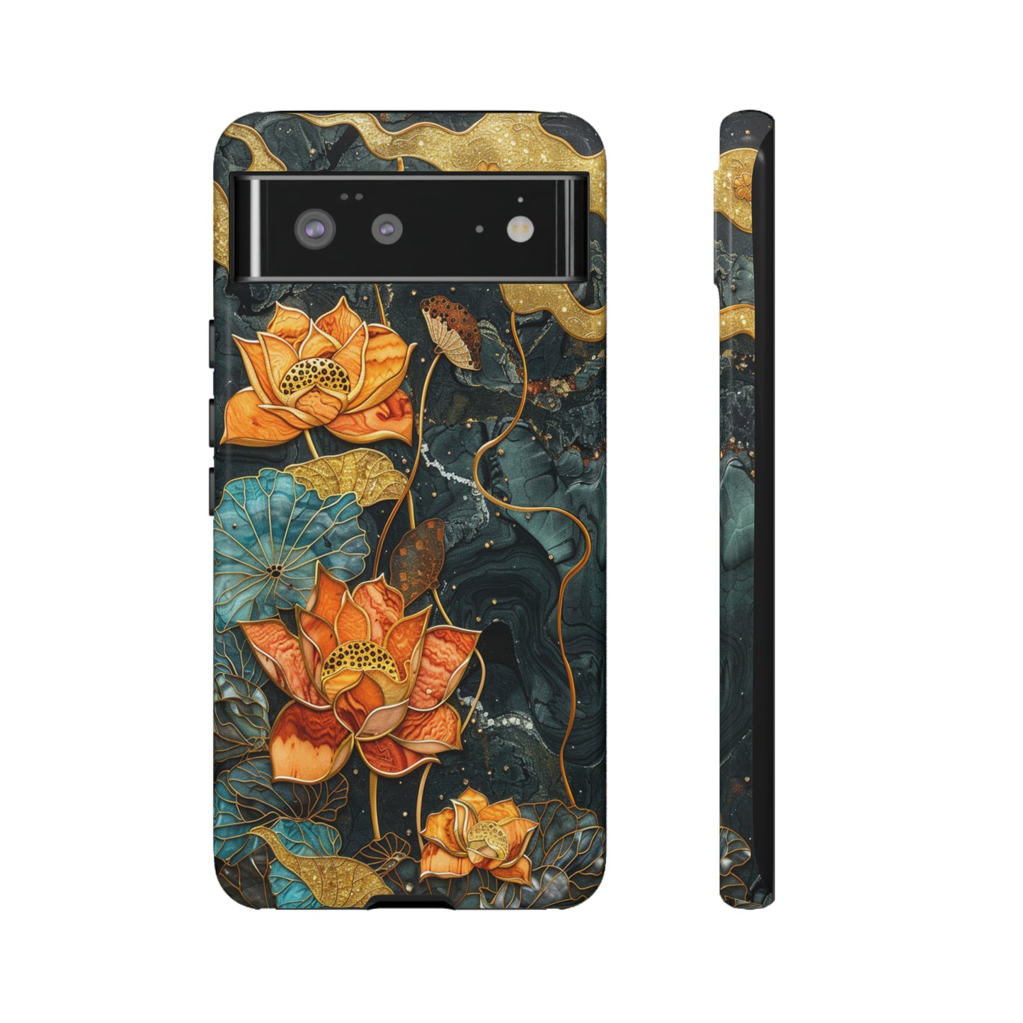 Chiyogami Floral Scroll Work Phone Case