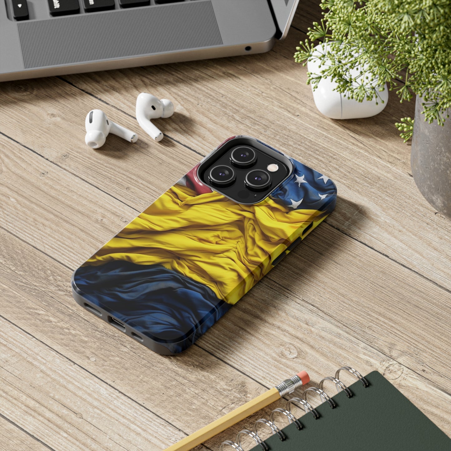 Support Ukraine Flag Phone Case | Show Your Ukrainian USA Patriotic Spirit with a Tough iPhone Case