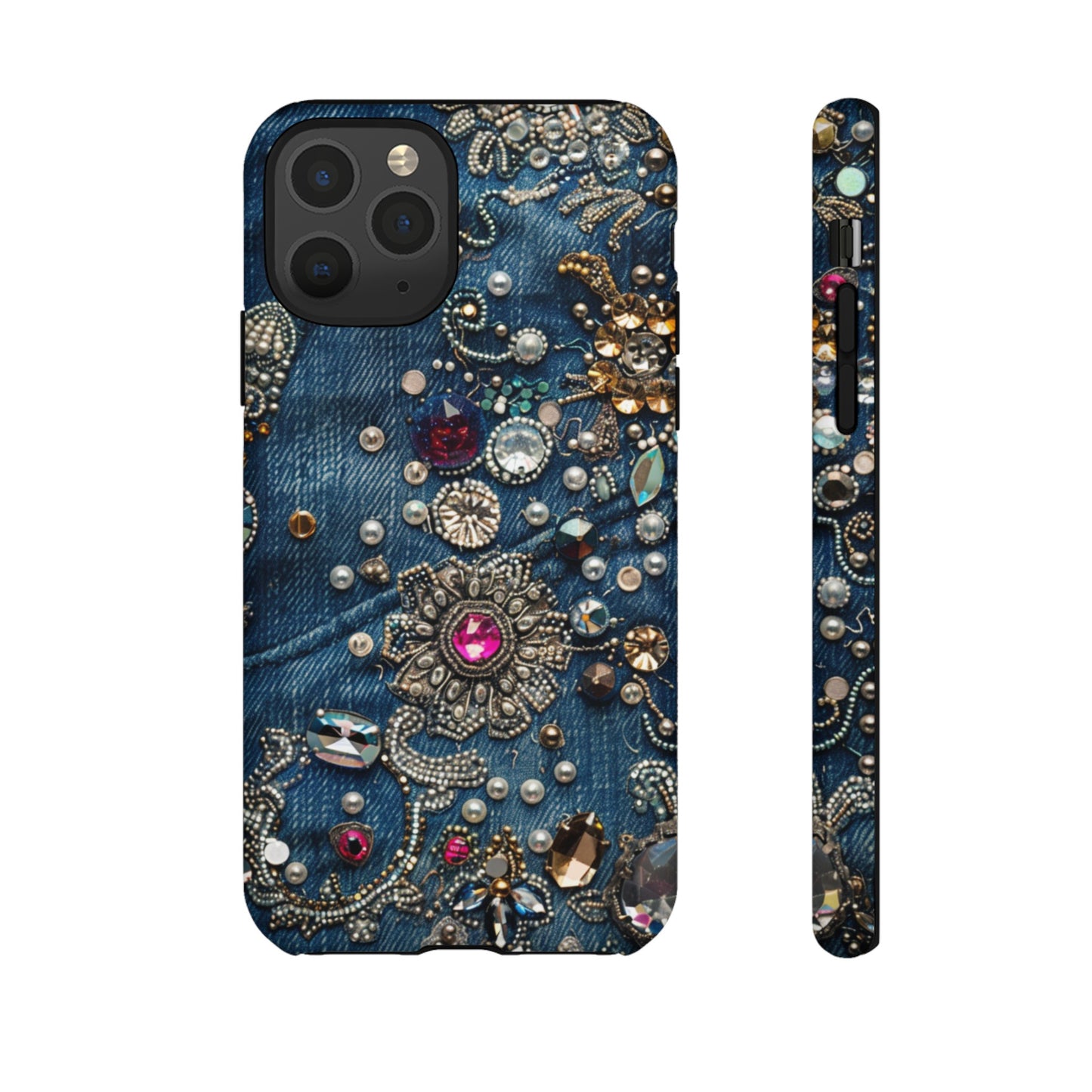 Blue Jean Queen Rhinestone Bling Phone Case