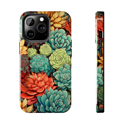 Succulent Desert Cactus Floral iPhone Case | Embrace the Beauty of Arid Elegance