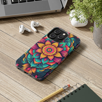 Cosmic Harmony: Rainbow Mandala | Spiritual Symmetry iPhone Case