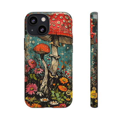 Trippy Magic Mushroom Retro Art Phone Case