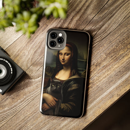 Mona Lisa with Cat iPhone Case | Art Phone Cases