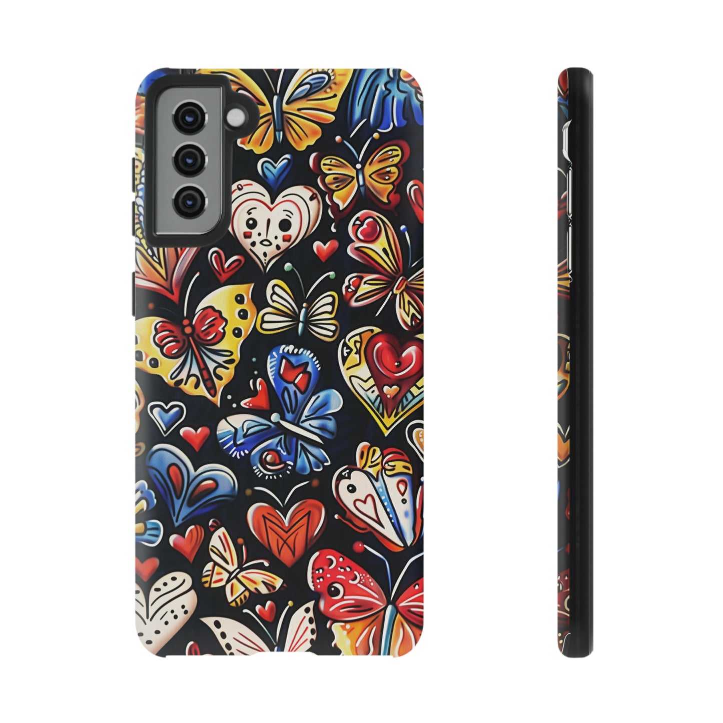 Butterfly Magic Hearts Phone Case