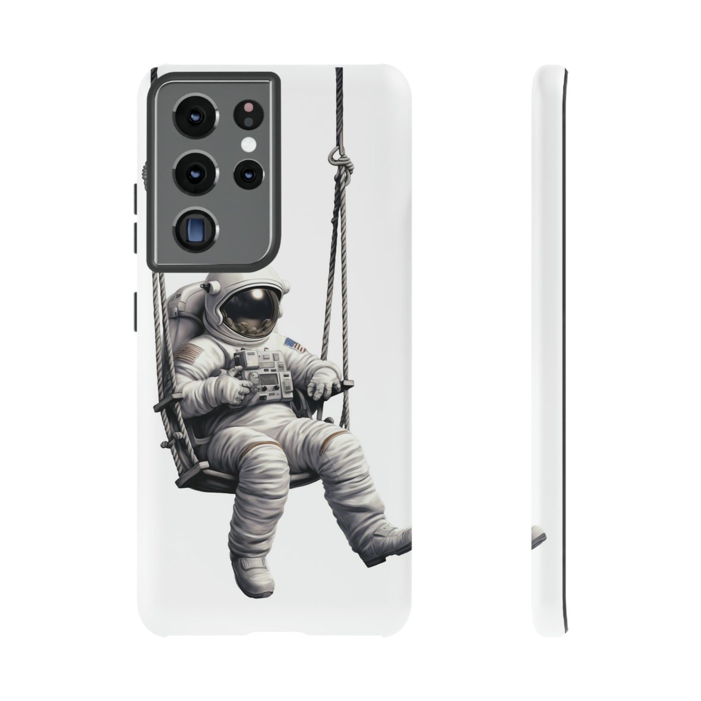 Astronaut on a Swing Phone Case