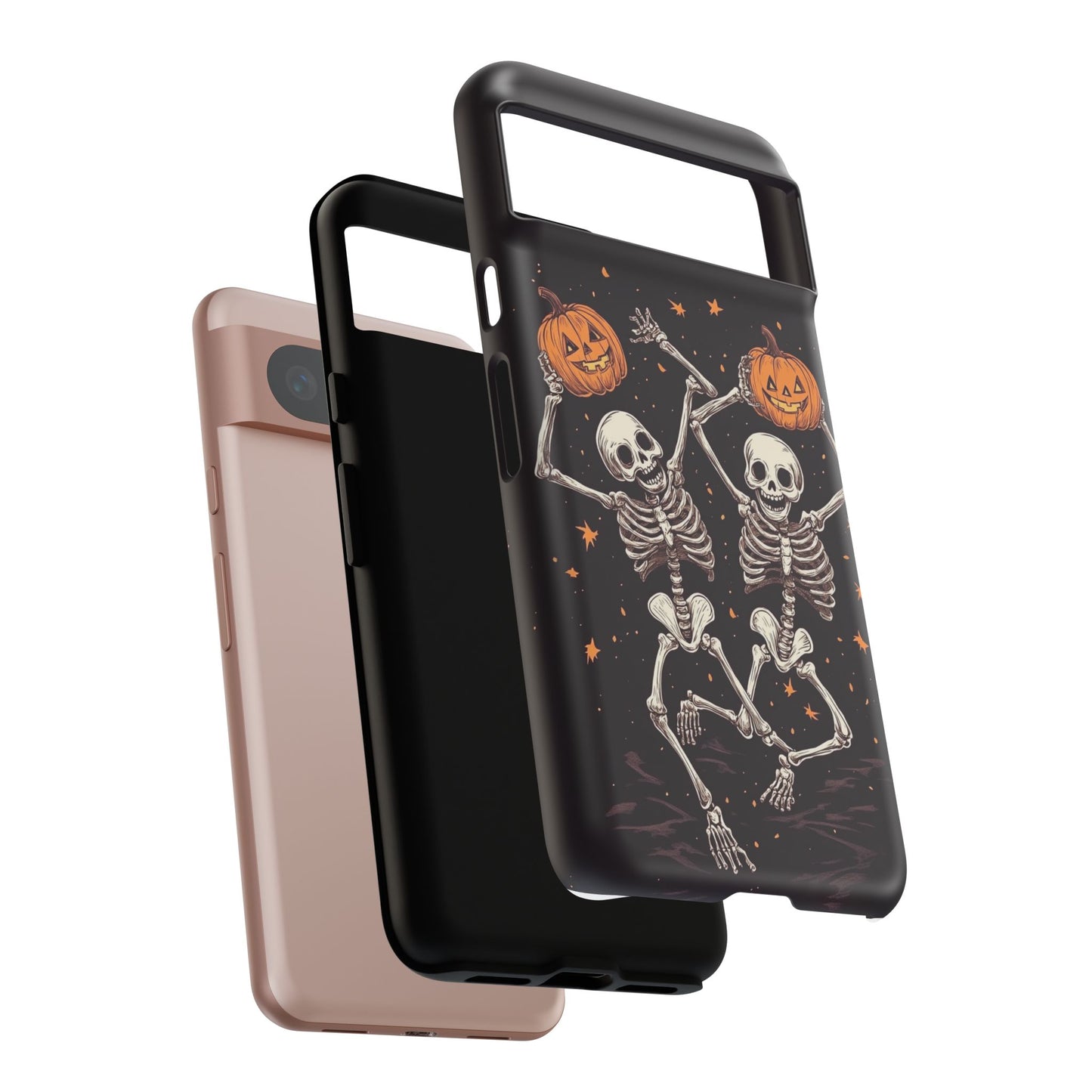 Dancing Skeletons with Jack-o'-Lanterns Phone Cover