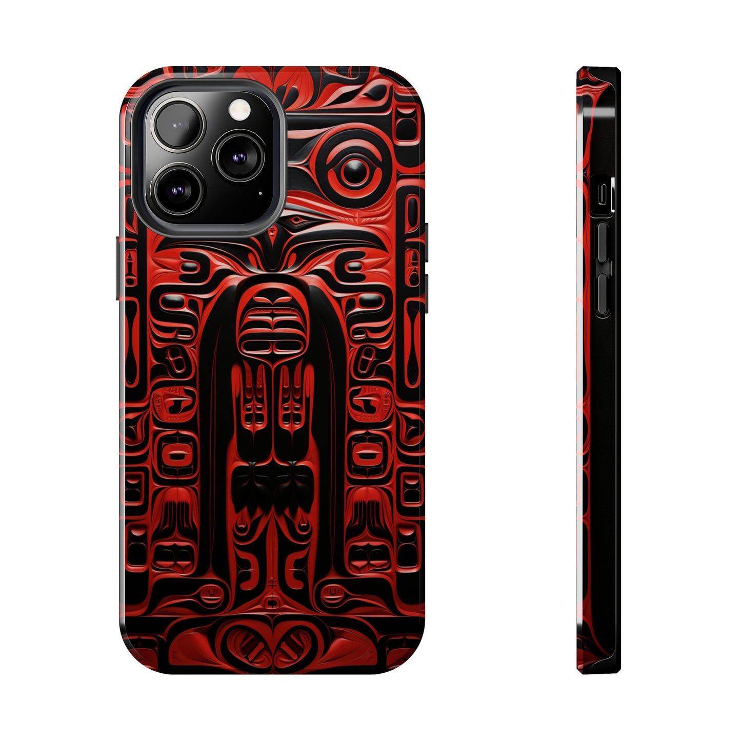 Raven Totems: Northwest Native American Carving | Heritage iPhone Case