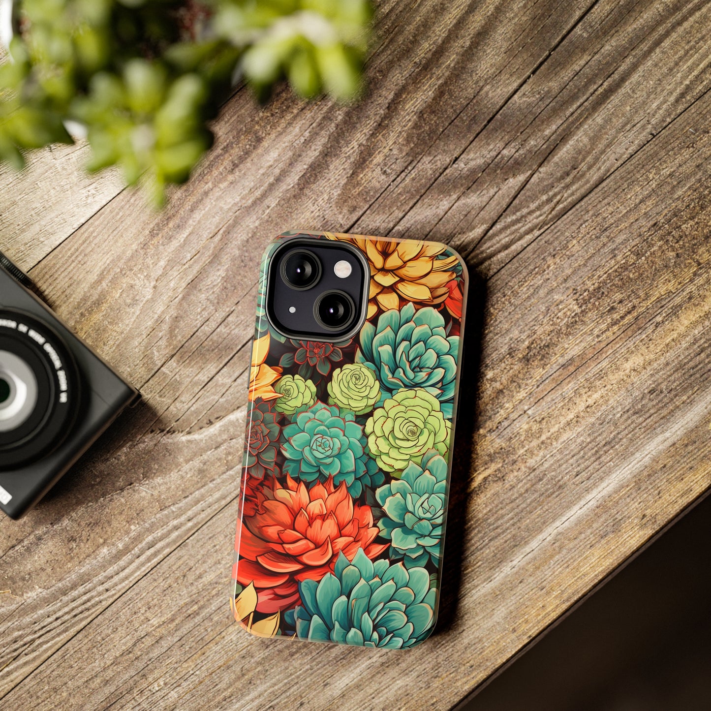 Succulent Desert Cactus Floral iPhone Case | Embrace the Beauty of Arid Elegance