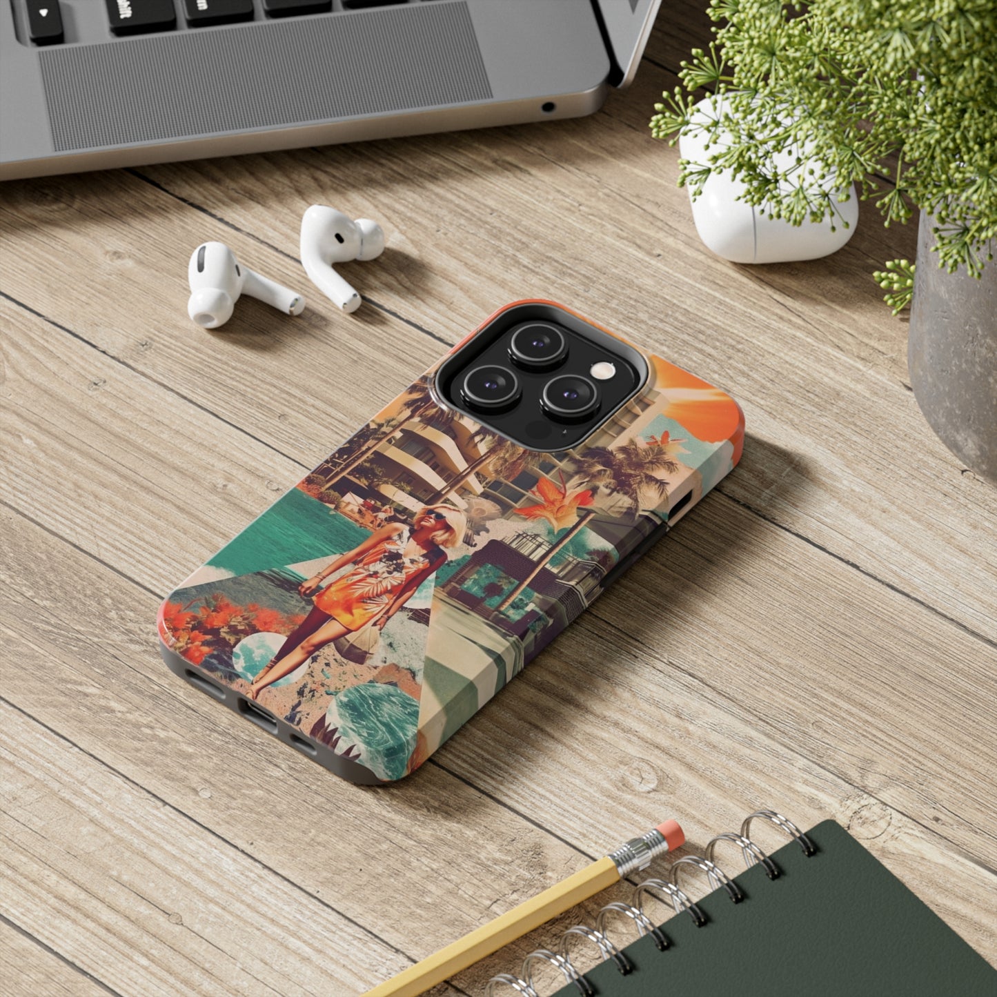 A Day at the Beach iPhone Tough Case | Embrace the Serenity of Coastal Living with Reliable Protection