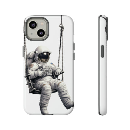 Astronaut on a Swing Phone Case