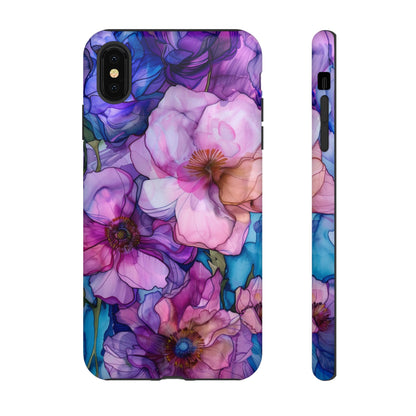 Floral aesthetic phone case for iPhone 15