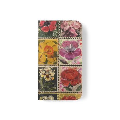 Vintage Floral Stamp Collection Flip Case