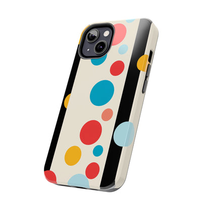 Classic Meets Creative: Abstract Polka Dots Tough Case for iPhone