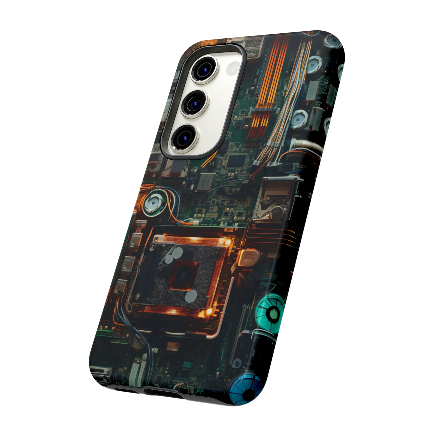 Circuit Board Themed Tough Phone Case