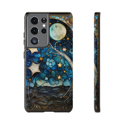 Boho Starry Night Stained Glass Artistry Phone Cover