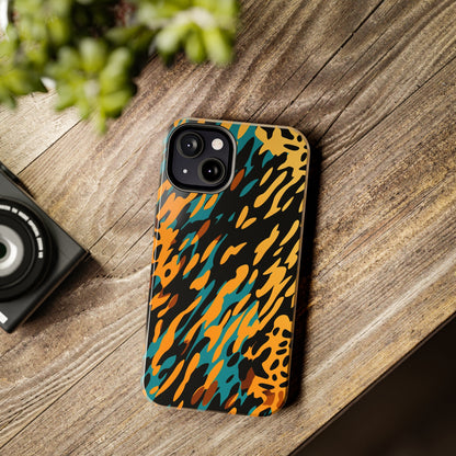 Luxury Leopard & Retro Magic Zebra: The Ultimate Wild Duo iPhone Case