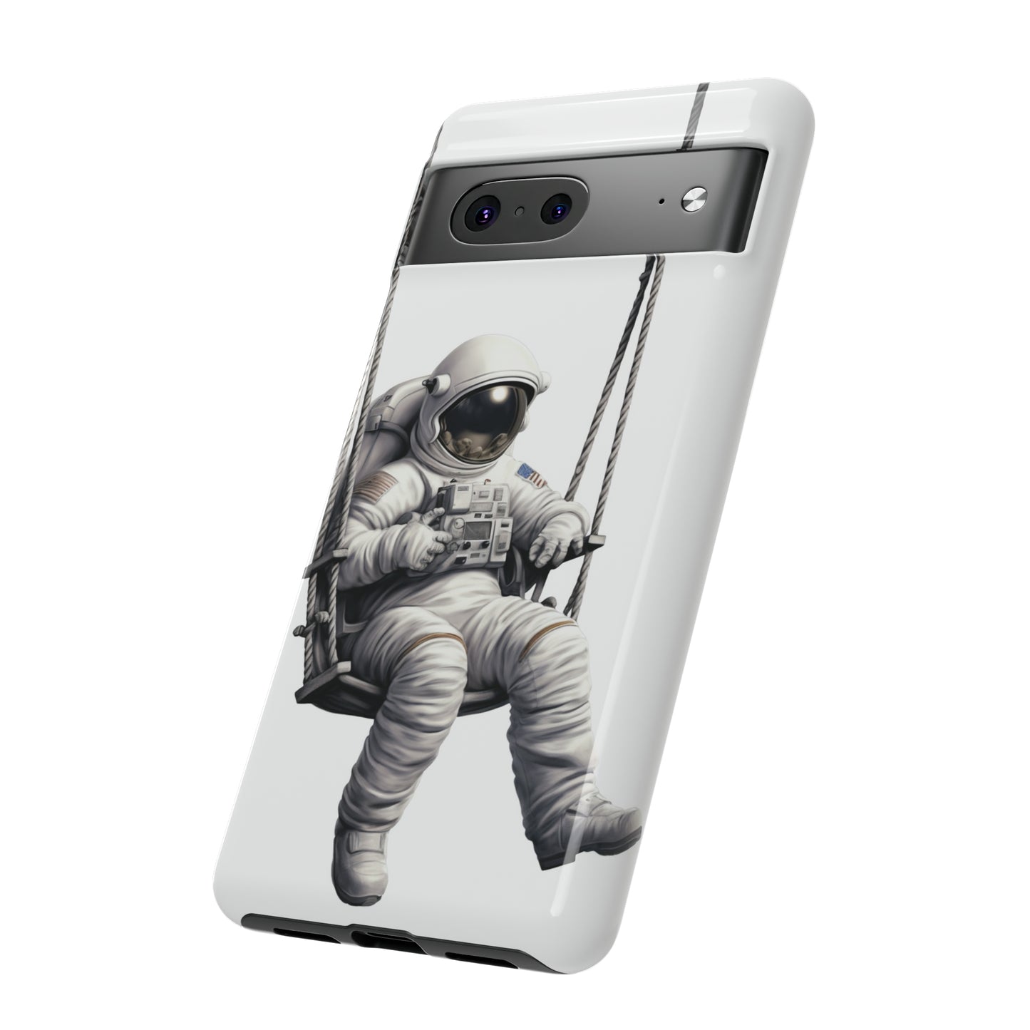 Astronaut on a Swing Phone Case