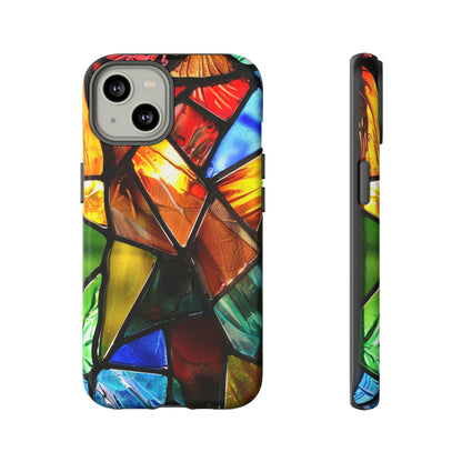 Color Explosion Abstract Stained Glass Phone Case