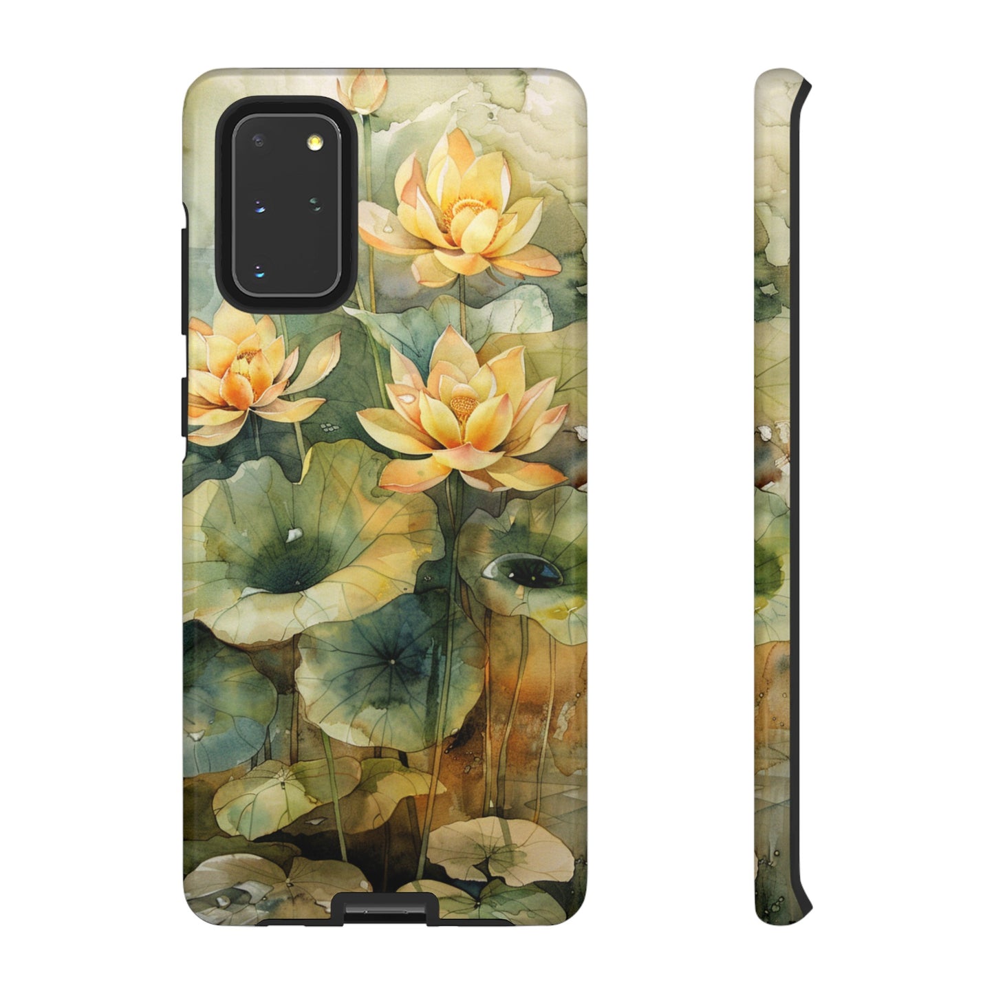 Zen Lotus Watercolor Painting iPhone 15 Case