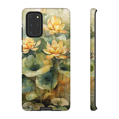 Zen Lotus Watercolor Painting iPhone 15 Case