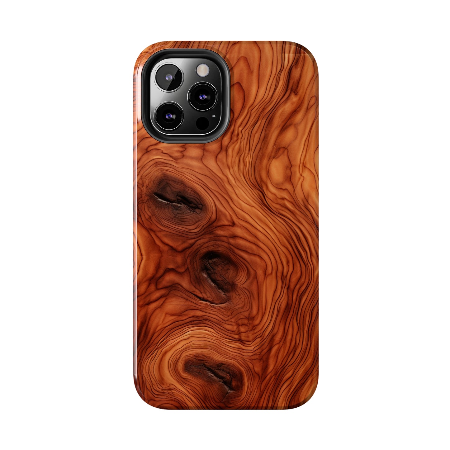 Elegant Timber: Faux Oak Wood Pattern | Dazzling Nature-Inspired iPhone Case