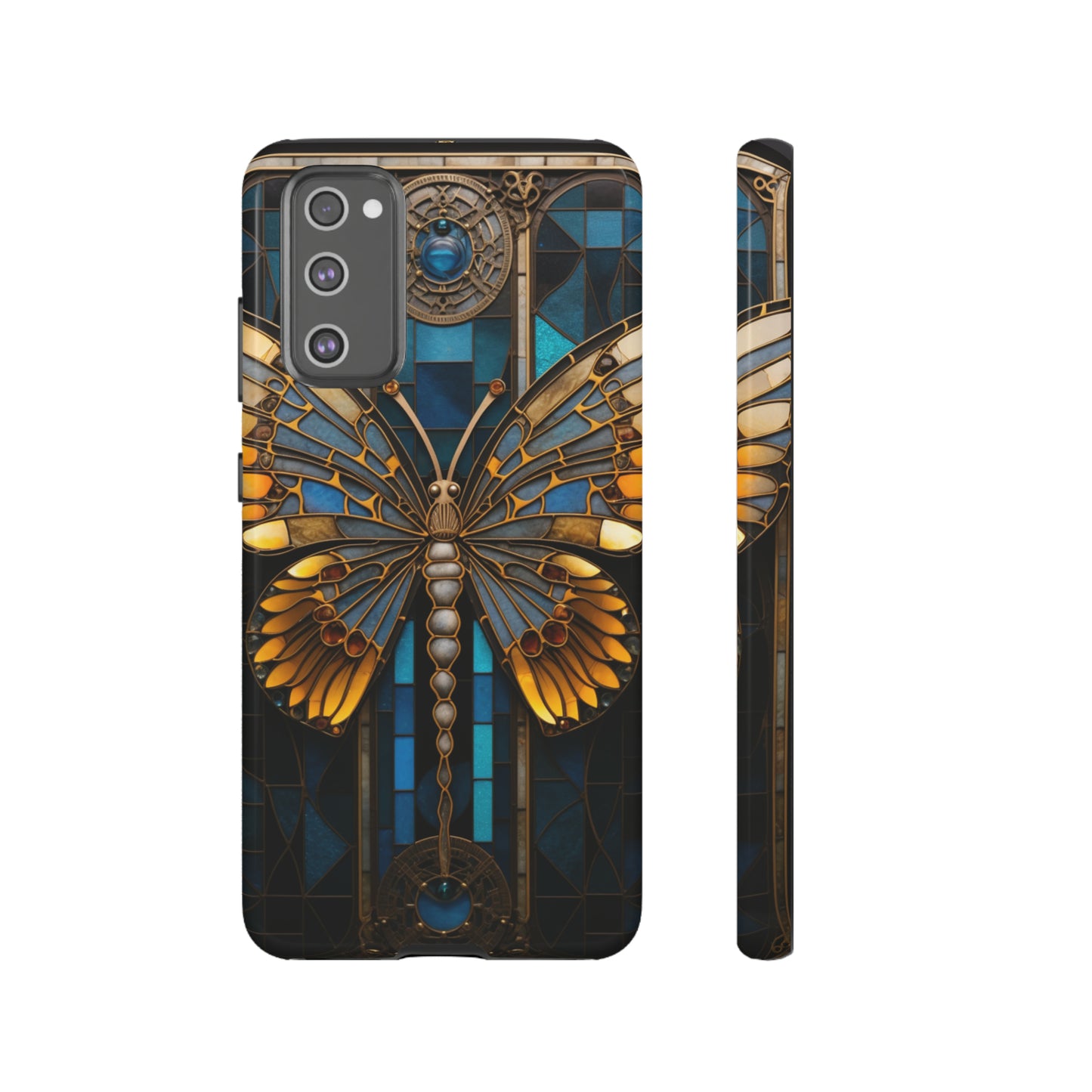 Stained Glass iPhone Butterfly Floral Aesthetic Art Nouveau